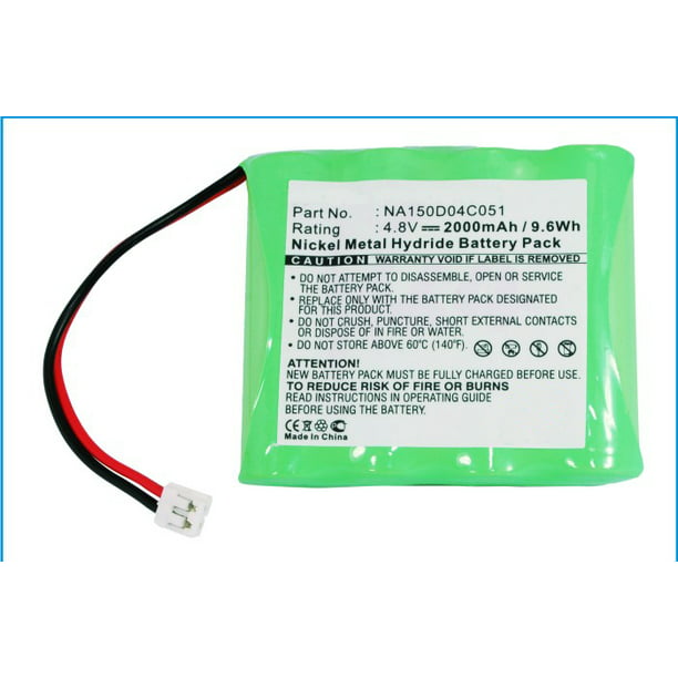 Rechargeable Battery for Baby Monitor 1800mAh, 4.8V, Ni-MH Replacement Battery for Summer Infant 02090B 